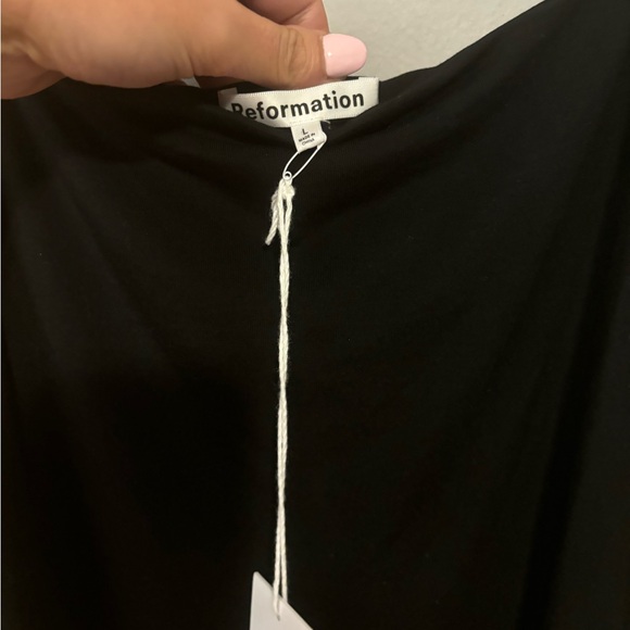 Reformation Pavia Knit Sleeveless Midi-Dress in Black Size Large NWT - Picture 10 of 12